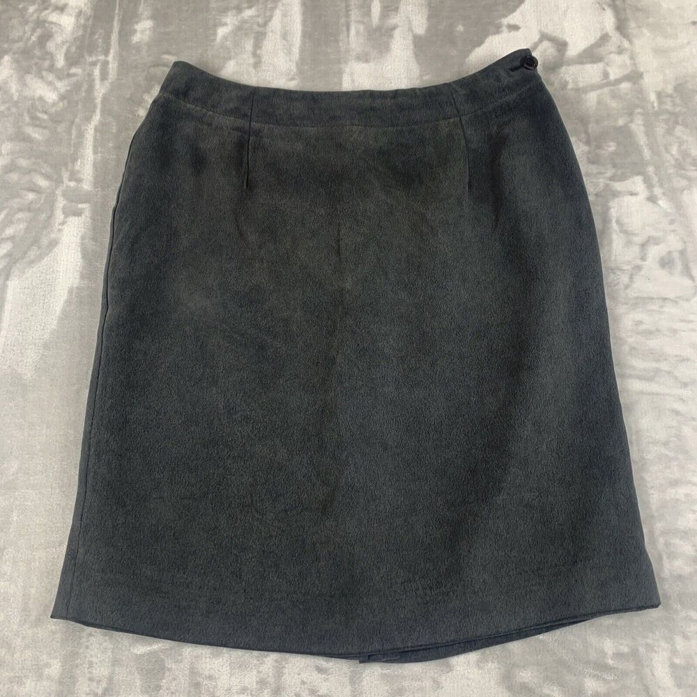 Jones New York Silk Skirt Size 10‎ Black Career Wear Office Professional (0620)